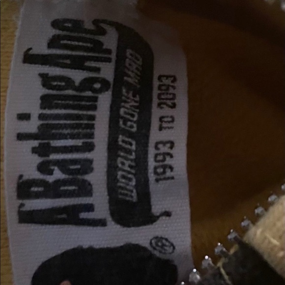 BAPE Shark Full Zip Hoodie (yellow) - Picture 3 of 4